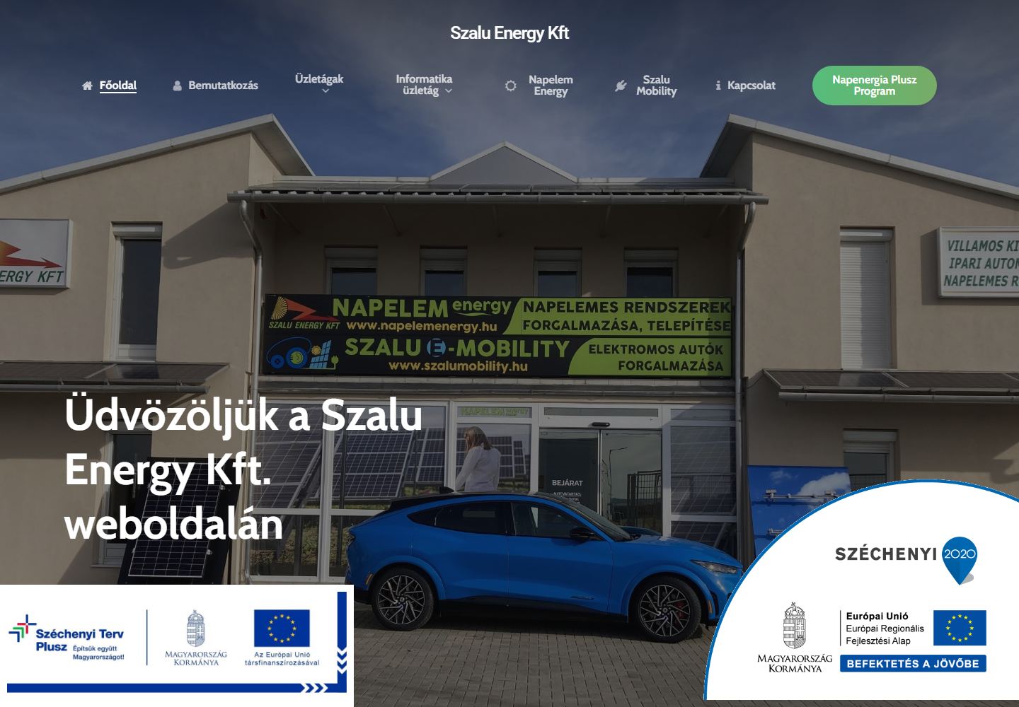 szaluenergy.hu weboldal előnézete